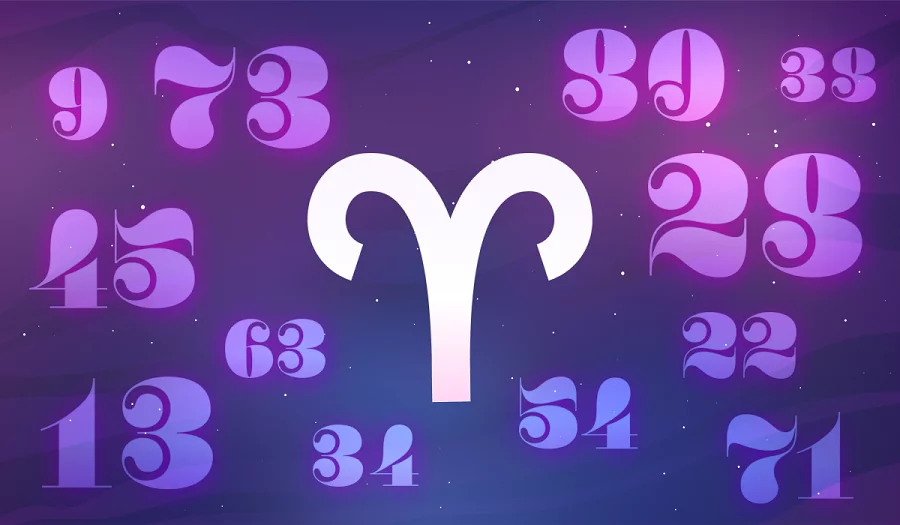 Lucky gambling numbers for Aries