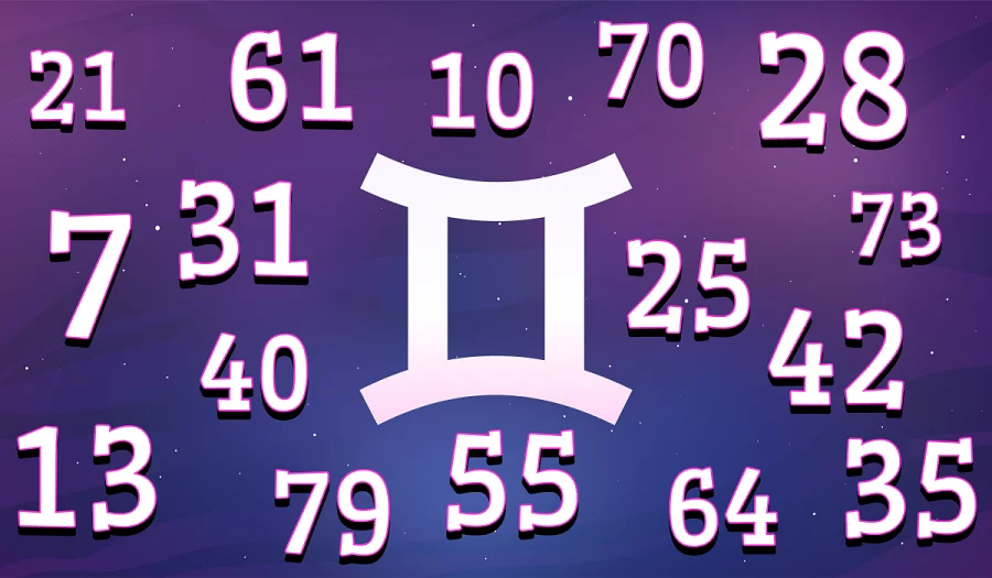 Lucky gambling numbers for Gemini