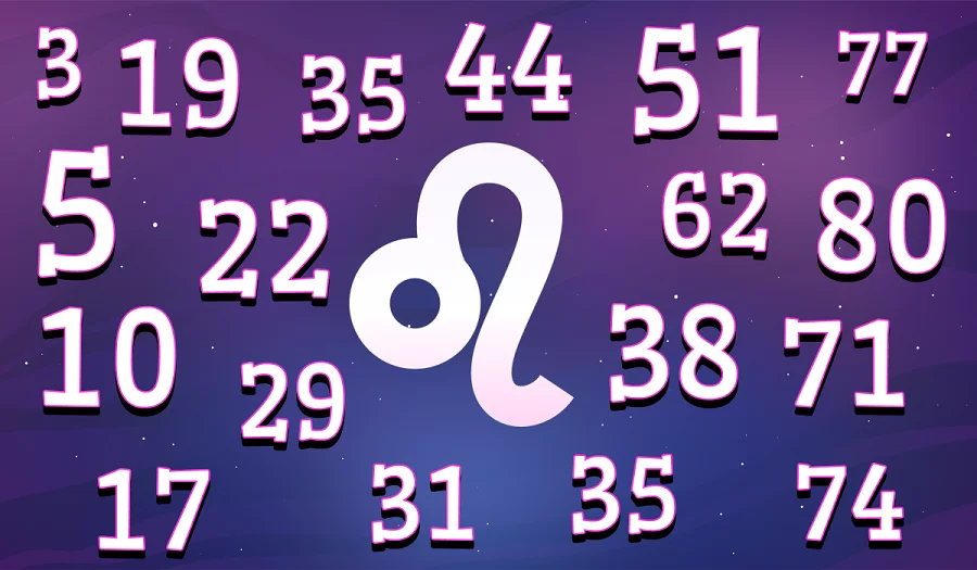 Lucky gambling numbers for Leo