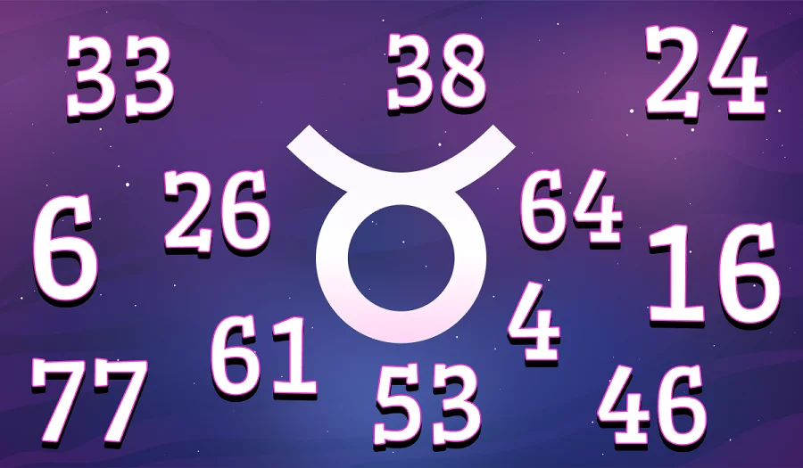 Lucky gambling numbers for Taurus