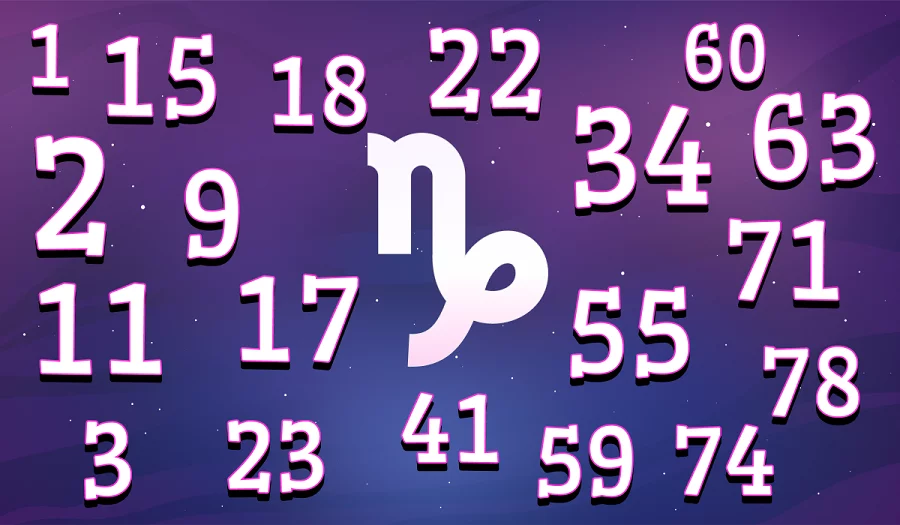 Lucky gambling numbers for Capricorn