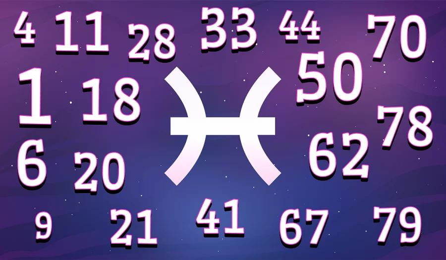 Lucky gambling numbers for Pisces