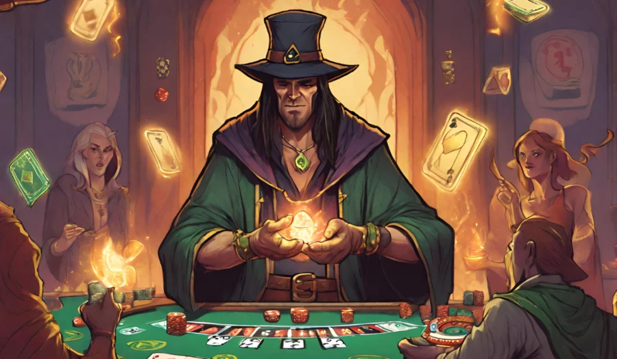 Combining luck spells with gambling strategy