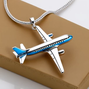 Airplane pendant or keychain