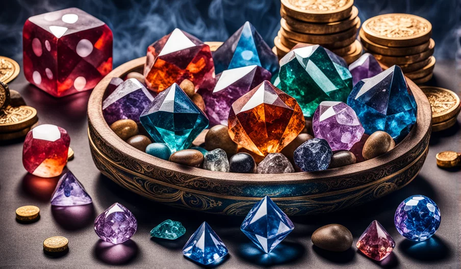 How to use crystals and stones for luck in gambling?