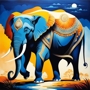 Elephant motif