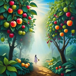Harvesting ripe fruit
